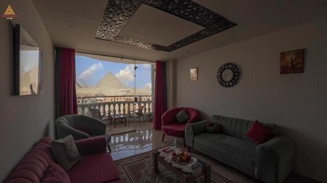 Full Pyramids View Apartment With Balcony For 8 P Kafrat al Jabal Bagian luar foto