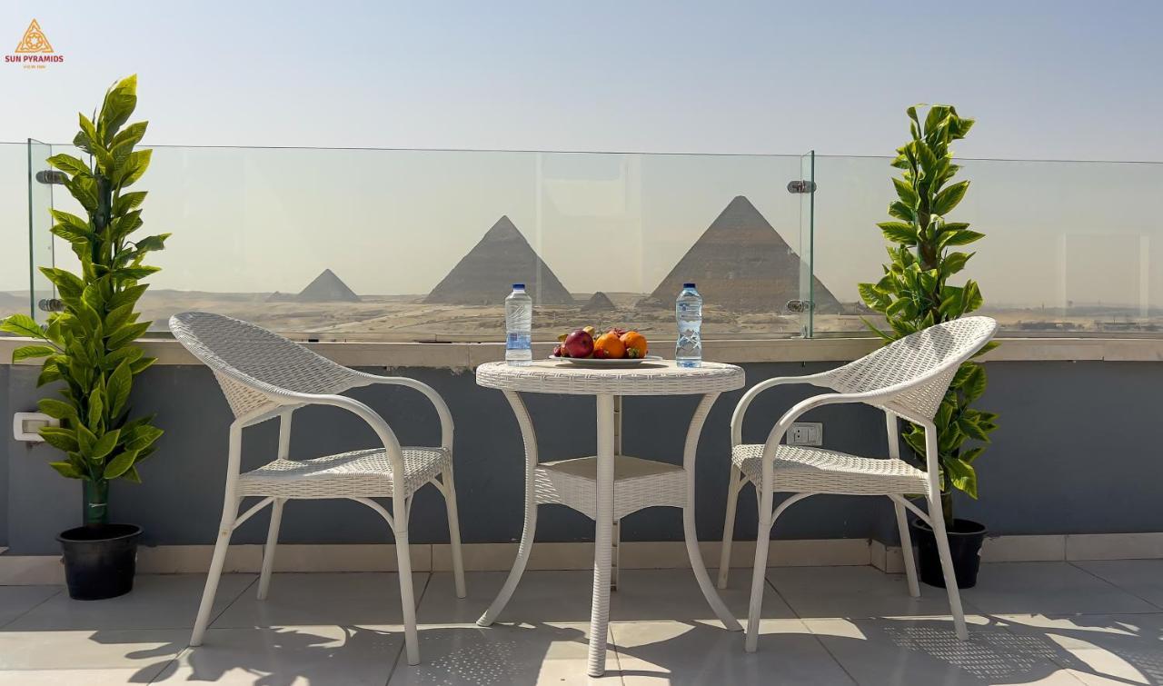 Full Pyramids View Apartment With Balcony For 8 P Kafrat al Jabal Bagian luar foto