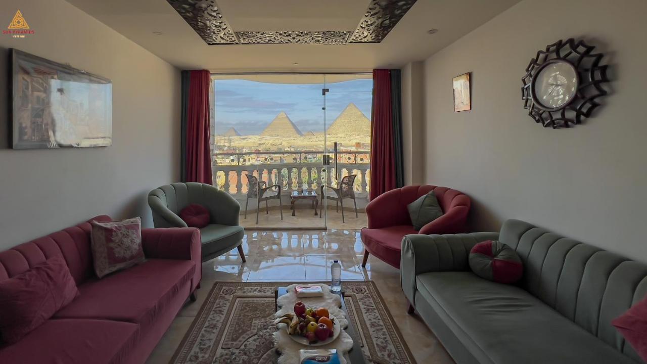 Full Pyramids View Apartment With Balcony For 8 P Kafrat al Jabal Bagian luar foto