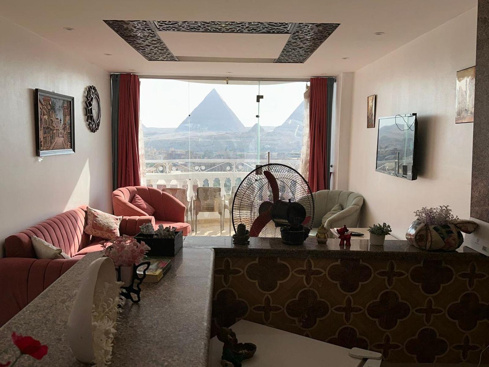 Full Pyramids View Apartment With Balcony For 8 P Kafrat al Jabal Bagian luar foto